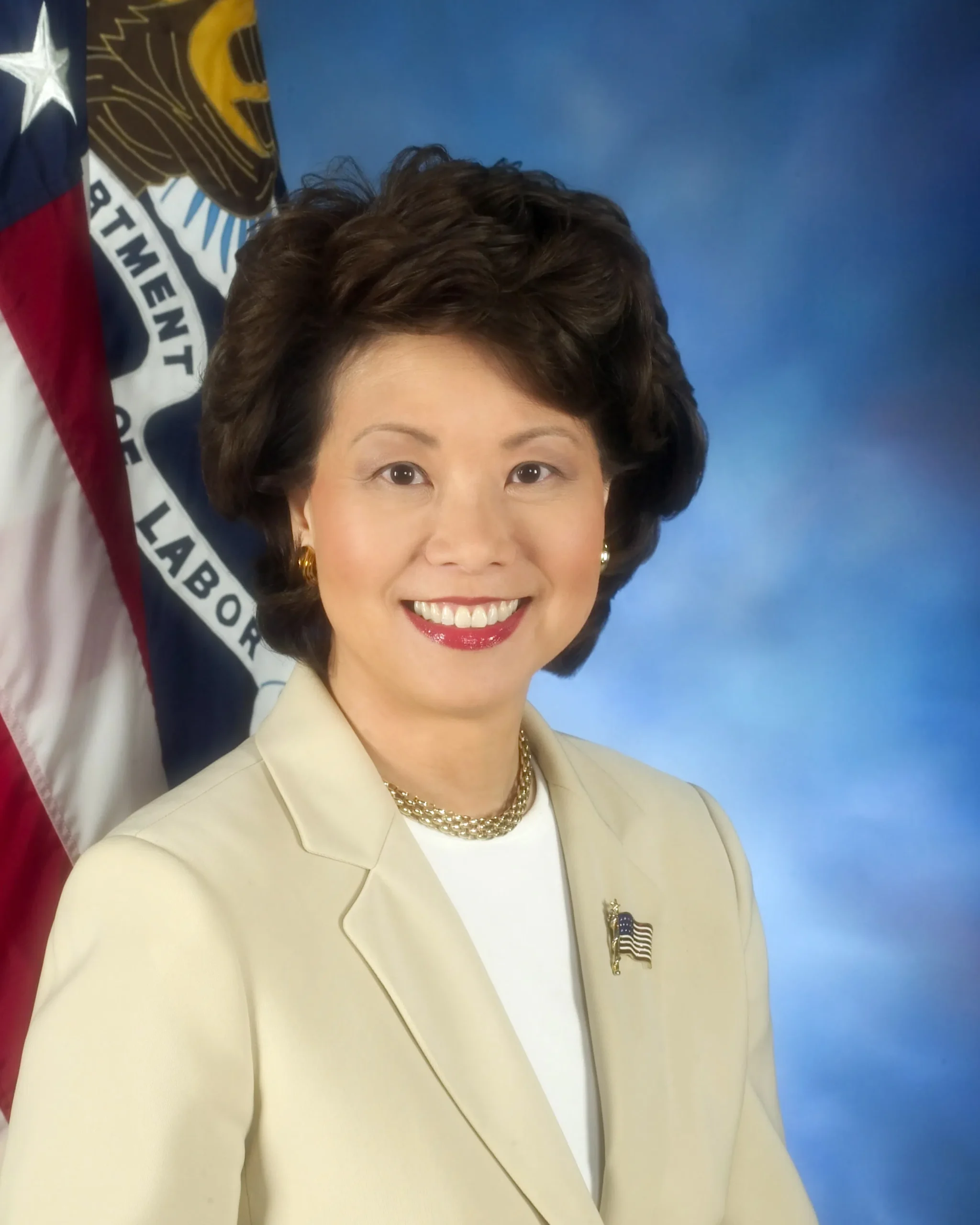 Elaine Chao's official portrait as Secretary of the U.S. Department of Labor. (Photo: rocketreach.co)