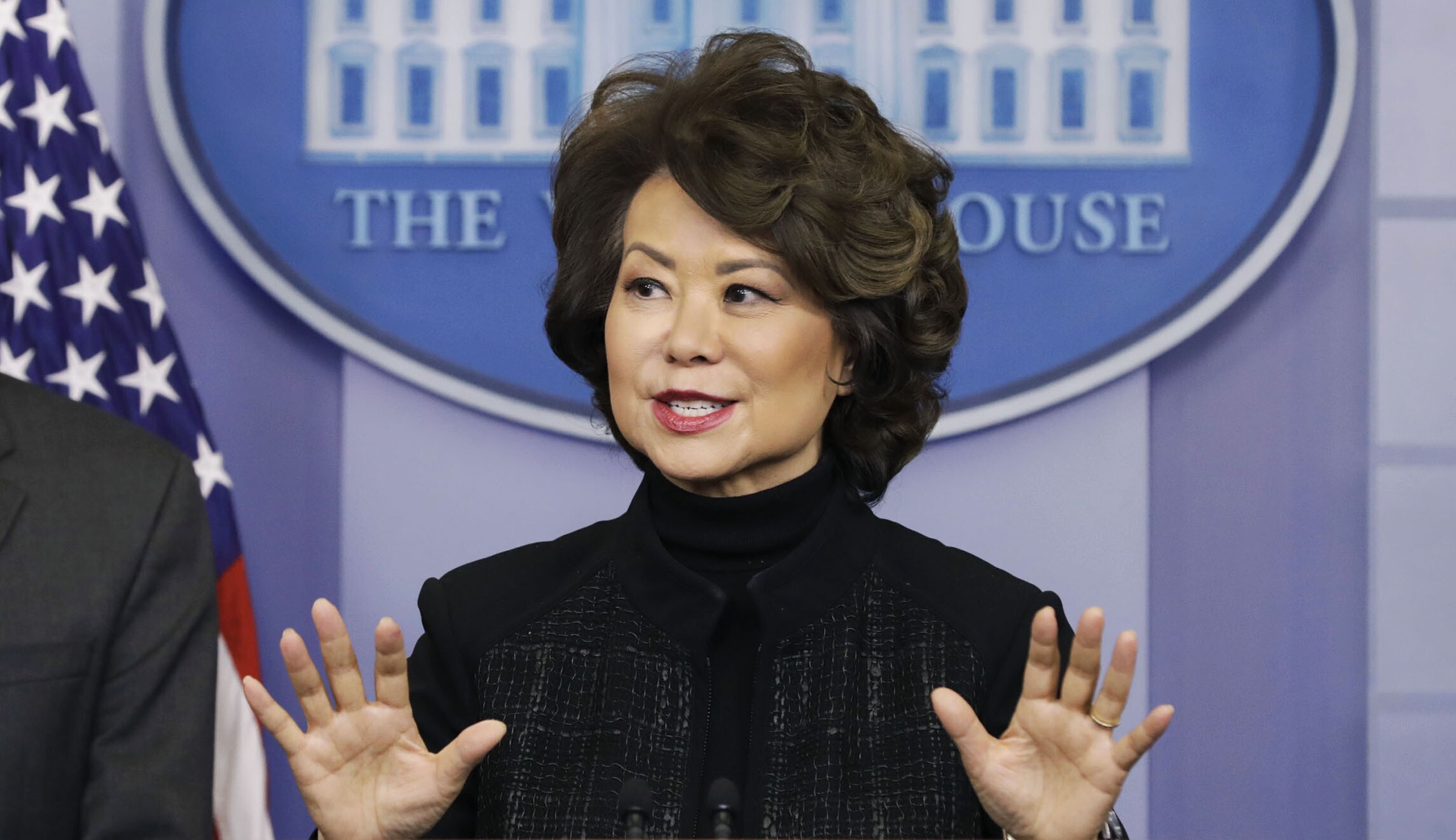 U.S. Transportation Secretary Elaine Chao Speaks During White House Press Briefing