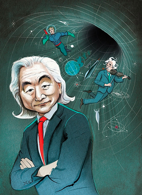 Michio Kaku Spectator Illustration