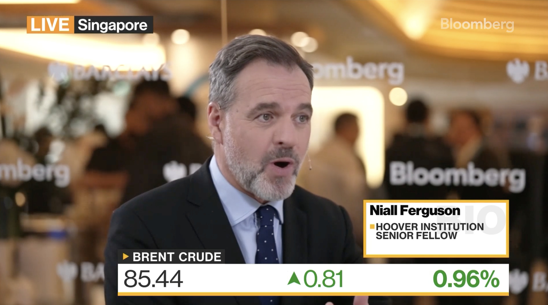 Niall Ferguson on Bloomberg