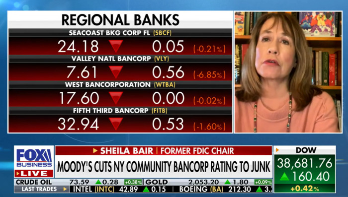 Sheila Bair on Fox News