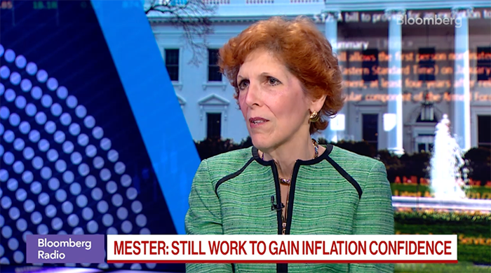 Loretta Mester on Bloomberg