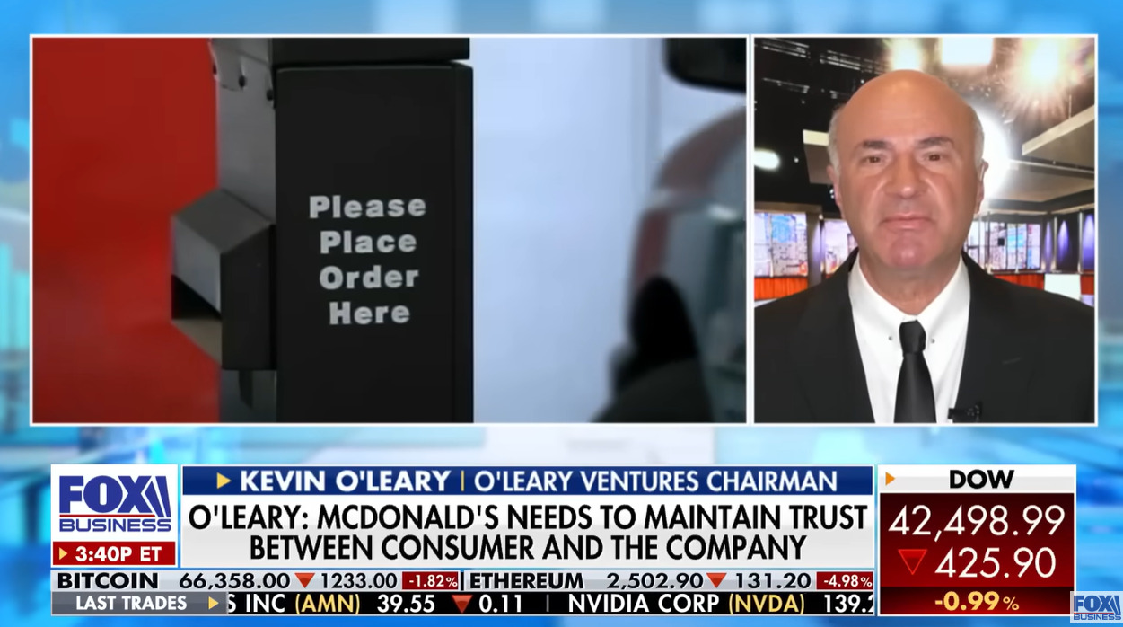 Kevin O'Leary on McDonalds Outbreak