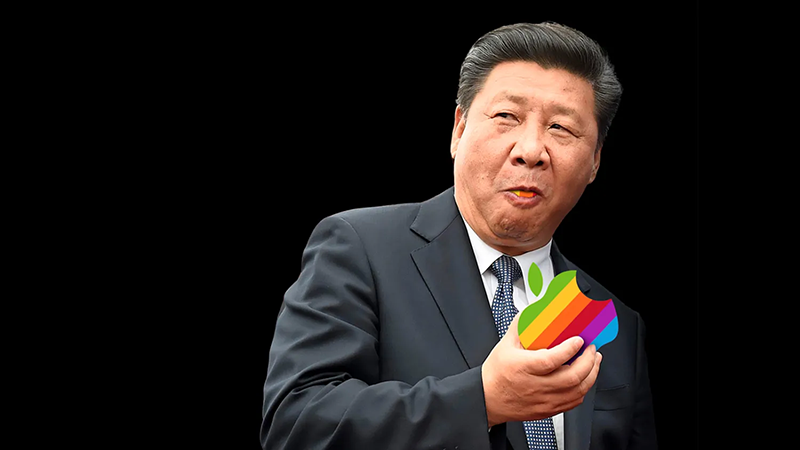 Xi Biting Apple - Patrick McGee Apple in China