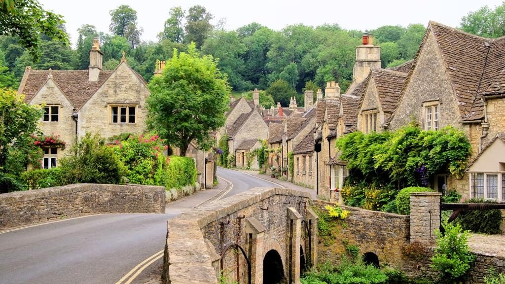 The Cotswold village of Castle Combe, England