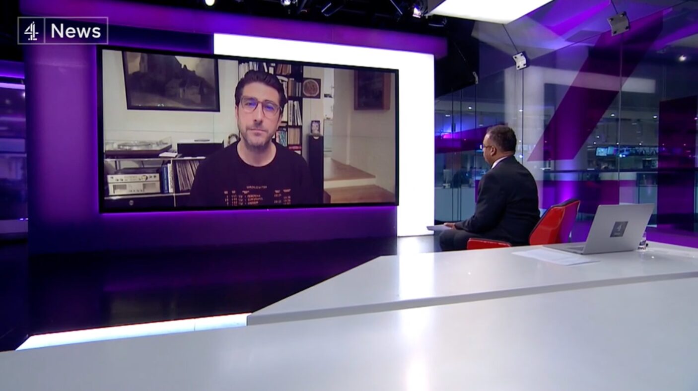 Fabrice Pothier on Channel 4 News