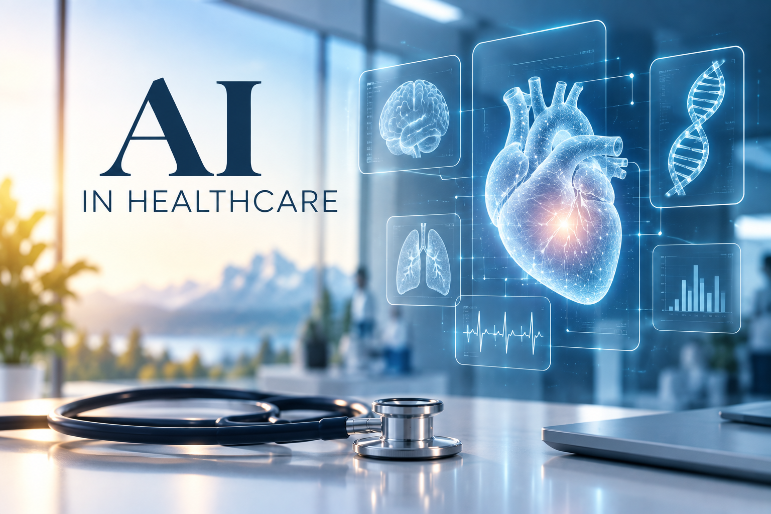 AI in Healthcare Graphic