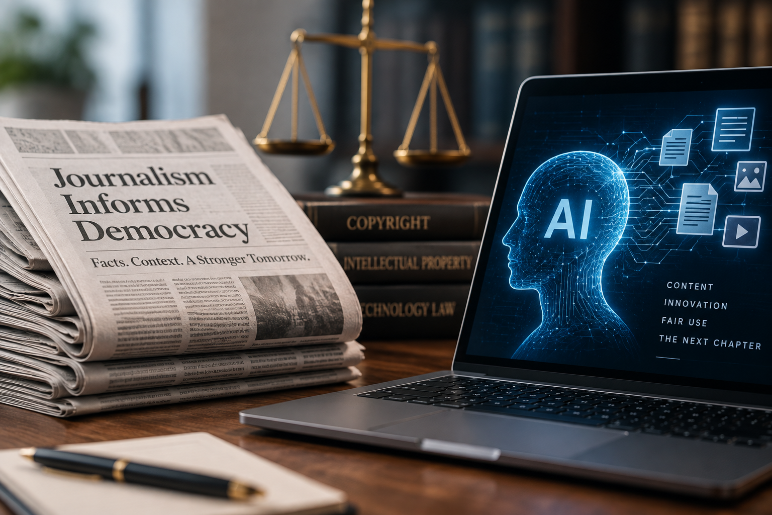 AI technology colliding with traditional publishing/copyright