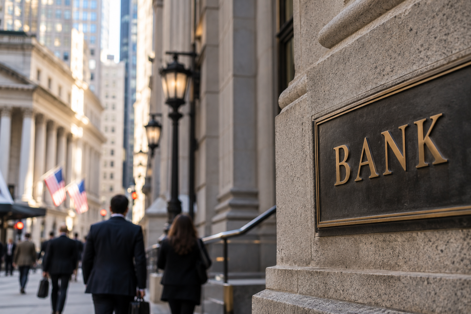Bank Plaque in the Financial District